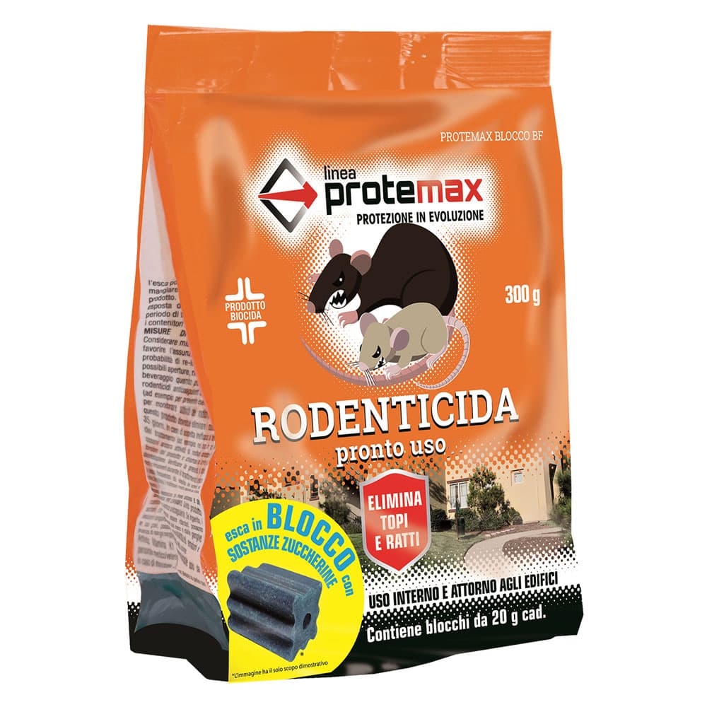 Esca Topicida in Blocchi Paraffinati Protemax Bf 1,5 kg - 2