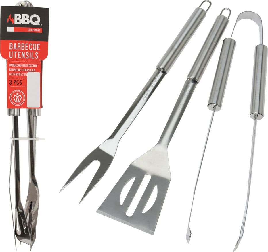 Set per Barbecue 3 Pezzi in Acciaio Inox - 2