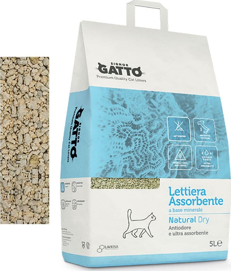 Lettiera Igienica Signor Gatto Natural Dry 4 Pezzi 5 Lt - 2