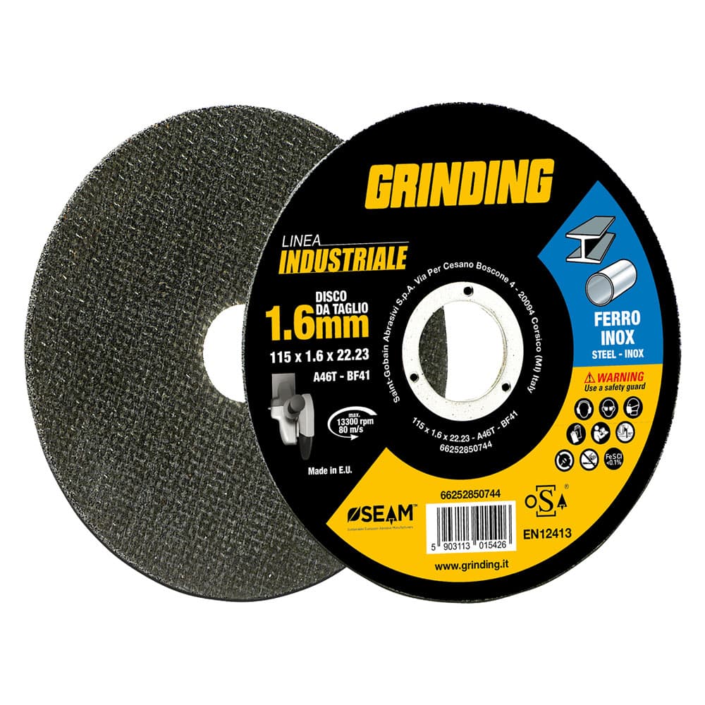 Mola Abrasiva per Grinding Grinding Linea Industriale 10 Pezzi Ø 125 x 1,6 - 2
