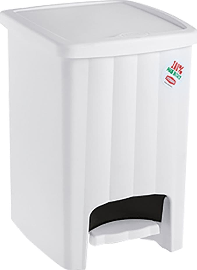 Pattumiera a Pedale Col. Stefanplast Margherita Bianco 20 Lt - 2