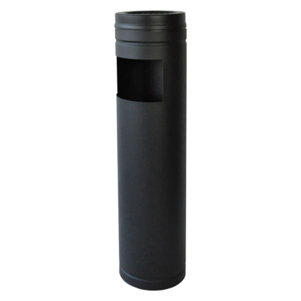Posacenere Gettacarte Tondo Metallo Verniciato Nero Design - 2