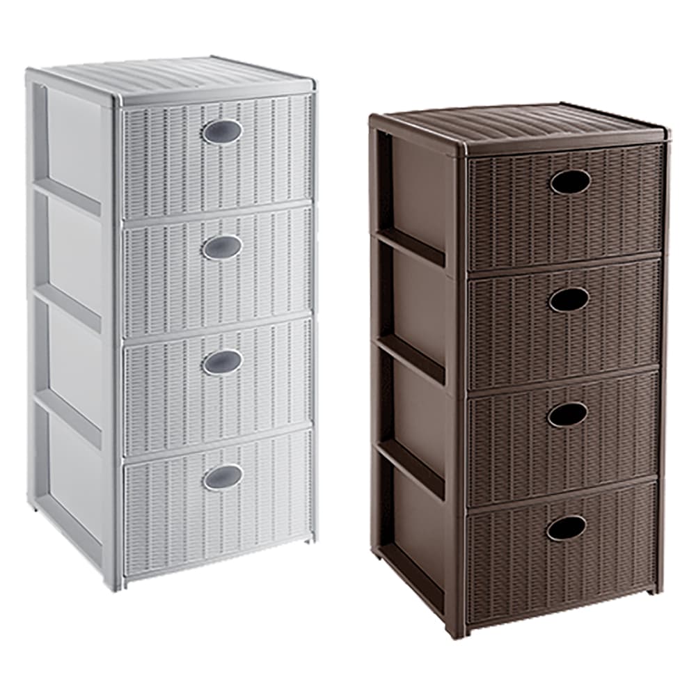 Cassettiera Stefanplast Elegance Bianca 40 x 40 x 80 cm - 2