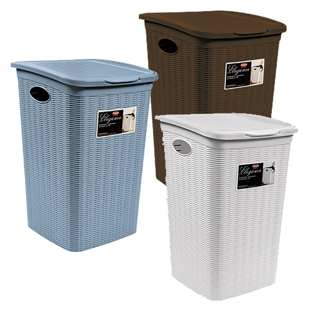Portabiancheria Stefanplast Elegance Bianco 50 lt 37 x 38 x 54,5 cm - 2