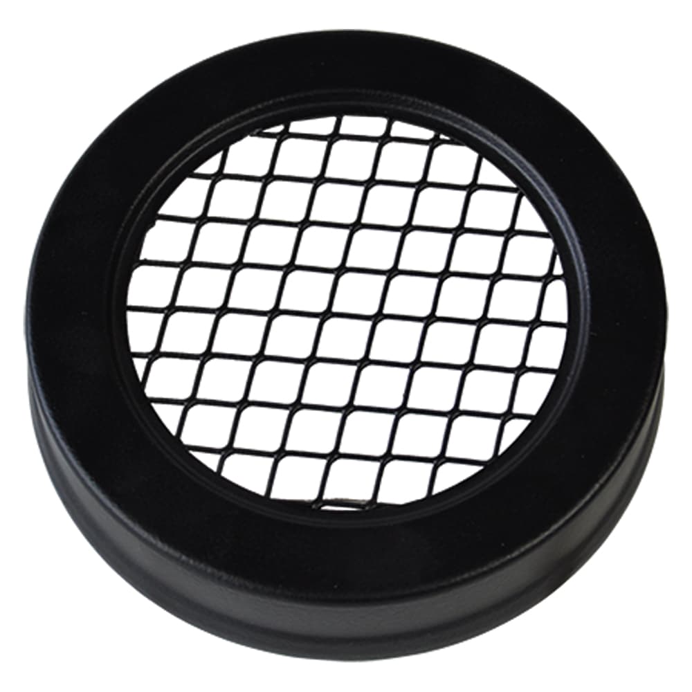 Coperchio con Griglia per Posacenere Gettacarte Colore Nero - 2