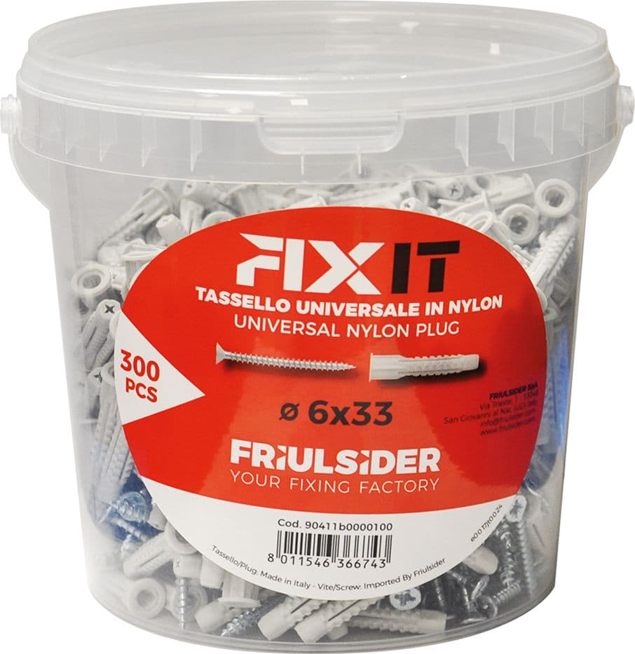 Tassello Friulsider Fixit Nylon Tsp 130 Pezzi Ø 8 X 51 mm 5 X 60 mm - 2