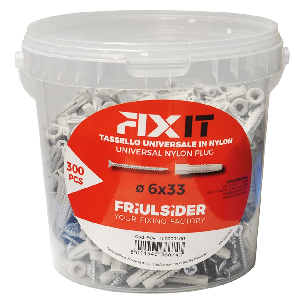 Tassello Friulsider Fixit Nylon Tsp 130 Pezzi Ø 8 x 51 mm 5 x 60 mm - 2