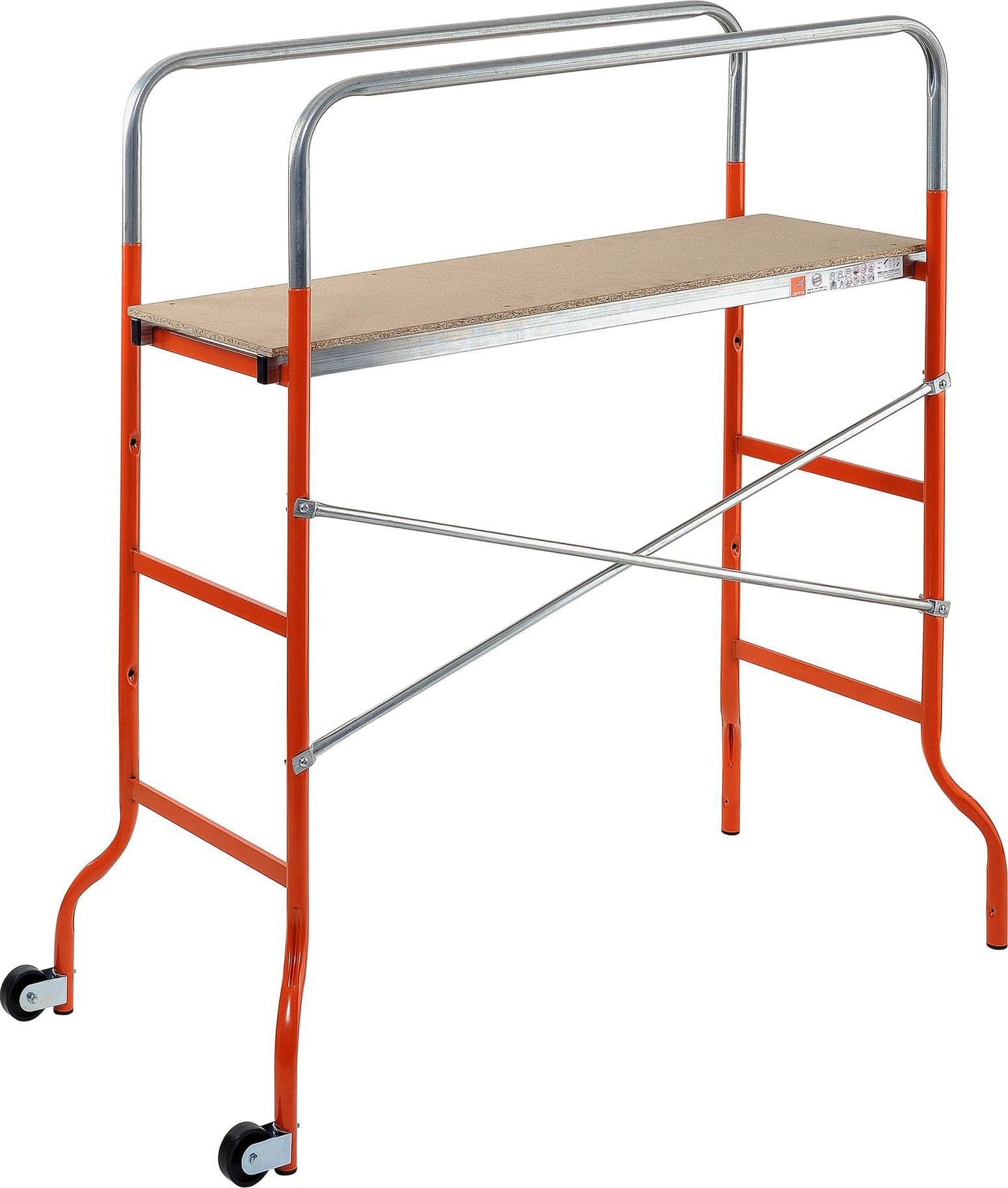 Trabattello Kreo Supermini Gierre Acciaio Vern Legno Cm 144X62 H.cm 106 - 2