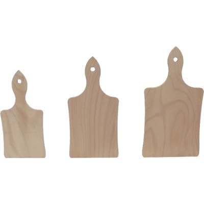 Tagliere Legno Classico Betulla 37 x 20 x 0,12 cm 2 Pezzi - 2