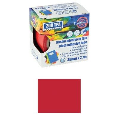Nastro Adesivo Telato 200 Tpa Eurocel Rosso 2,7 ml 38 mm 4 Pezzi - 2