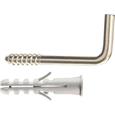 Tassello Nylon Ep Go 4 Elematic Gancio Quadro Ottonato 10 Pezzi - 2