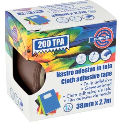 Nastro Adesivo Telato 200 Tpa Eurocel Marrone 2,7 ml 38 mm 4 Pezzi - 2