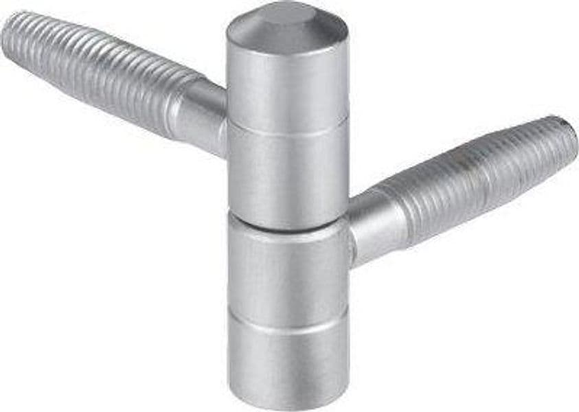Cerniera Tipo Anuba 119 Agb Acciaio Cromato Opaco 14 mm 4 Pezzi - 2