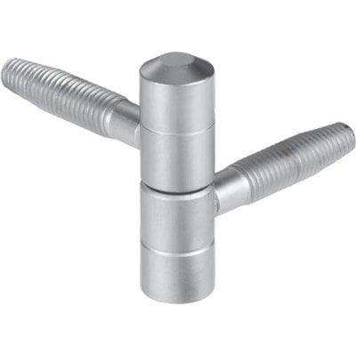 Cerniera Tipo Anuba 119 Agb Acciaio Cromato Opaco 14 mm 4 Pezzi - 2