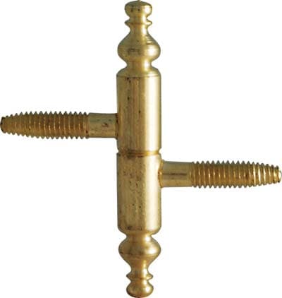 Cerniera Barocco Tipo Anuba Acciaio Ottonato 14 mm 10 Pezzi - 2