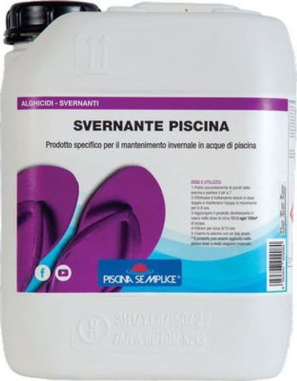 Svernante per Piscina Liquido Lt 5 Piscina Semplice - 2