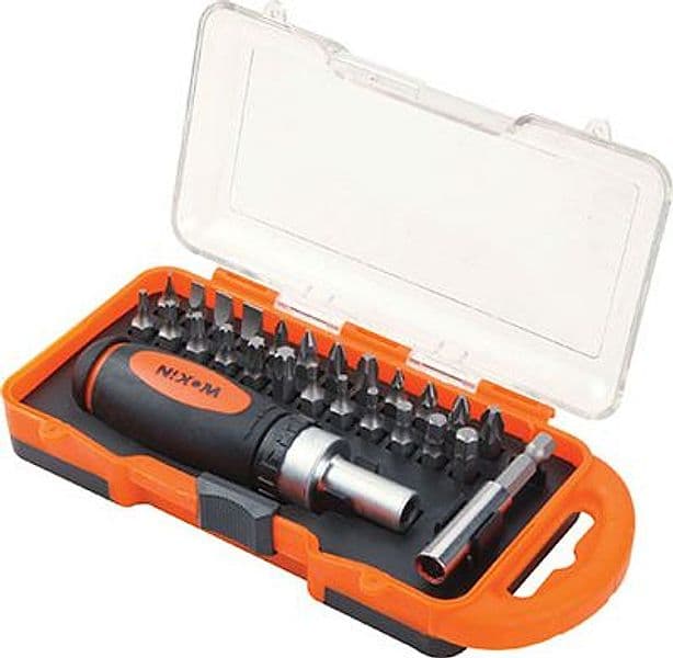 Cacciavite Giravite a Cricchetto Kit 206526 Wokin A4 26 Pezzi - 2