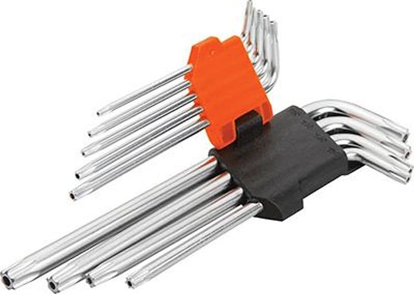 Chiavi Torx Tamper Lunghe 207809 Wokin T10 a 50 9 Pezzi - 2