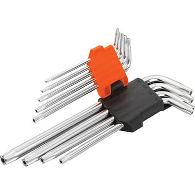 Chiavi Torx Tamper Lunghe 207809 Wokin T10 a 50 9 Pezzi - 2