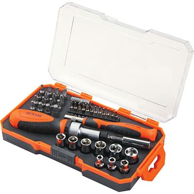Cacciavite Giravite a Cricchetto Kit Plus 206842 Wokin 42 Pezzi - 2