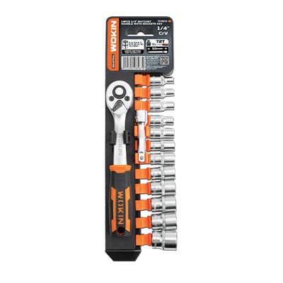 Chiavi a Bussola Esagonali ¼ 154810 Wokin 14 4 mm 14 Pezzi - 2