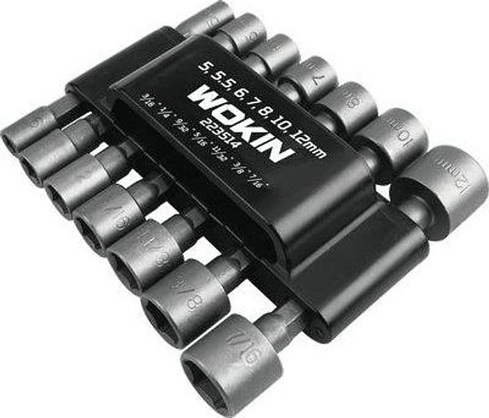 Inserti a Bussola Esagonali Avvitat 223514 Wokin 4 F 38 mm 14 Pezzi - 2
