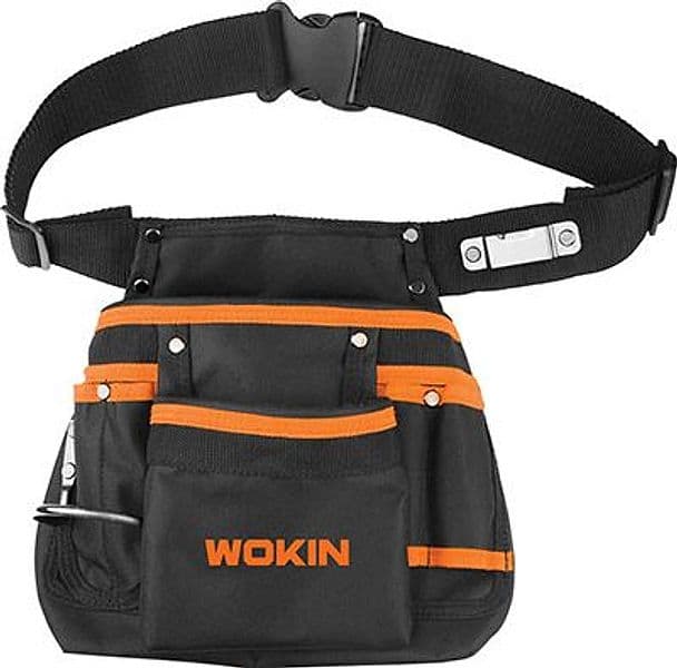 Borsa Carpentiere 11 Tasche 906513 Wokin Nylon con Cinta Cm 29X22 - 2