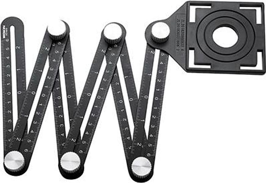Localizzatore Foro Piastrella 357828 Wokin All ABS Pieghe 6 Foro Mm 25 a 40
