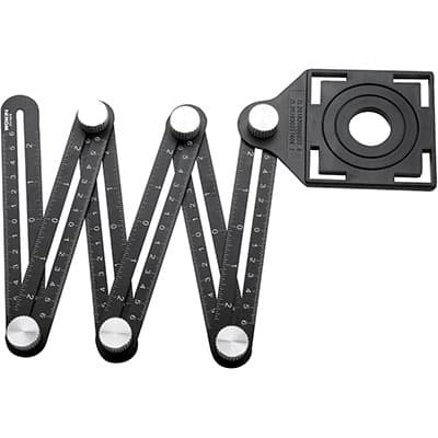 Localizzatore Foro Piastrella 357828 Wokin All ABS Pieghe 6 Foro Mm 25 a 40 - 2