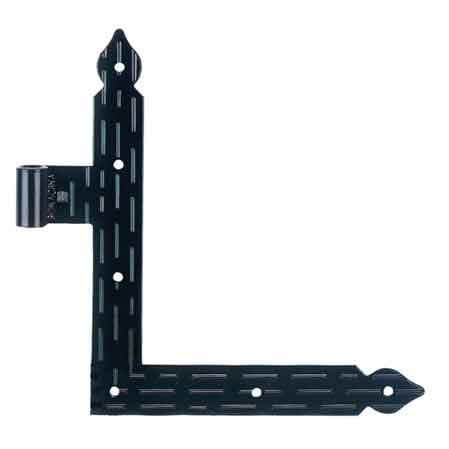Bandella ad Angolo 25 x 20 cm Dx Mod. Rigata Finitura Nero Goffrato - 2
