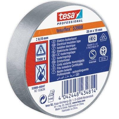 Nastro PVC Isolante Imq Tesa Grigio 25 ml 19 mm 10 Pezzi - 2