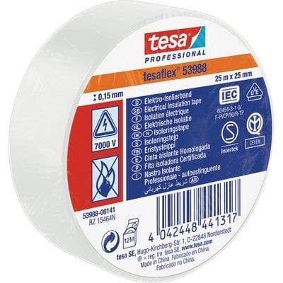 Nastro PVC Isolante Imq Tesa Bianco 25 ml 25 mm 10 Pezzi - 2