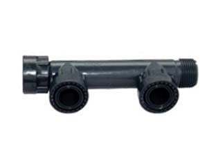 Raccordi Manifold PVC con Oring 2 Uscite con Ghiera 1 Rain 2 Pezzi - 2