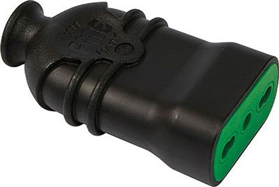 Presa Mobile Hi Pro Fme Nero 2P con T 16A Bipasso 5 Pezzi - 2
