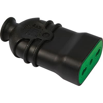 Presa Mobile Hi Pro Fme Nero 2P con T 16A Bipasso 5 Pezzi - 2
