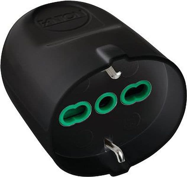 Presa Mobile Schuko Fme Nero 2P con T 16A Bipasso 5 Pezzi – Fanton