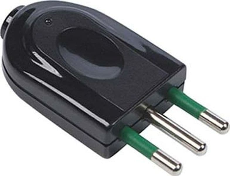 Spina Mobile Garanti Nero 2P con T 10A 10 Pezzi - 2