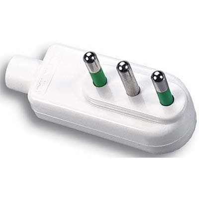 Spina Mobile Ribassata Fme Bianco 2P con T 10A 10 Pezzi - 2