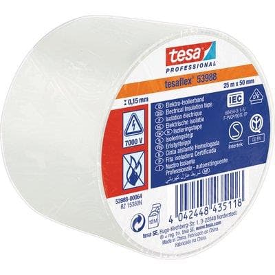 Nastro PVC Isolante Imq Tesa Bianco 25 ml 50 mm 4 Pezzi - 2