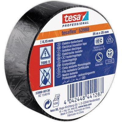 Nastro PVC Isolante Imq Tesa Nero 25 ml 25 mm 10 Pezzi - 2
