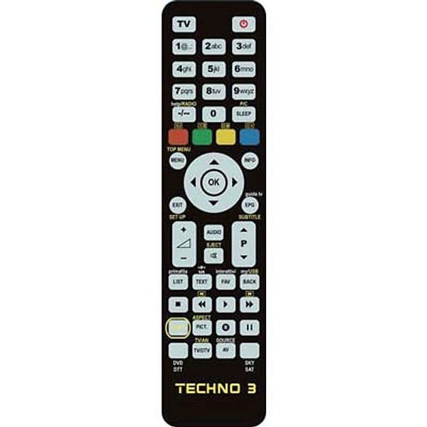 Telecomando Programmabile Techno 3 Bravo Tv con Vcr con Dvd con Dtt con Sky - 2