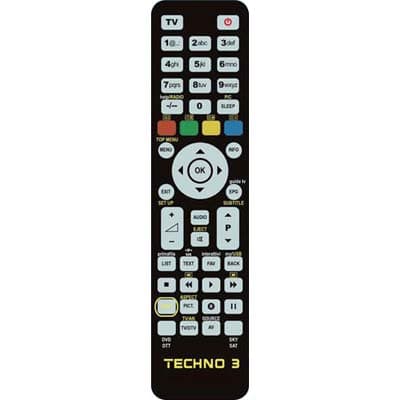 Telecomando Programmabile Techno 3 Bravo Tv con Vcr con Dvd con Dtt con Sky - 2