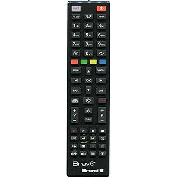 Telecomando BRAND6 Tv Telefunken Bravo 2 Pezzi - 2