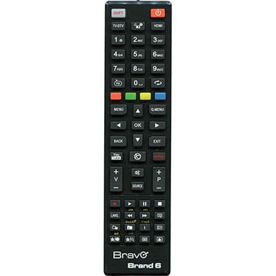 Telecomando BRAND6 Tv Telefunken Bravo 2 Pezzi - 2