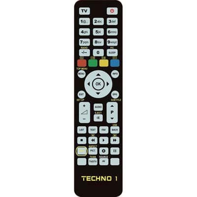 Telecomando Programmabile Techno 1 Bravo Tv con Vcr con Dvd con Dtt Banco 1 - 2