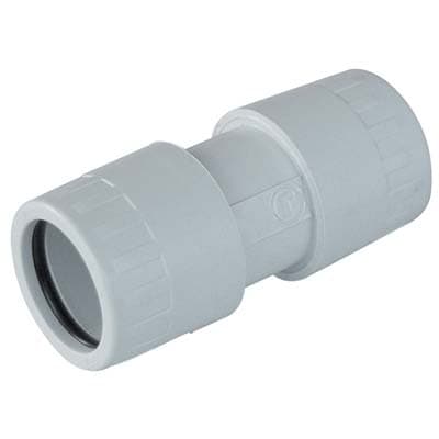 Manicotto IP65 per Tubo Rigido PVC Grigio 25 mm 50 Pezzi - 2