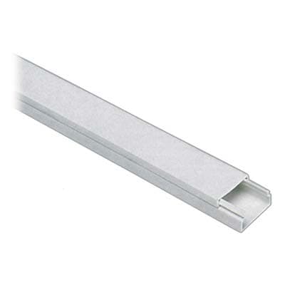 Mini Canalina Adesiva Passaggio Cavi PVC Bianco 2 m 10 x 10 mm 10 Pezzi - 2