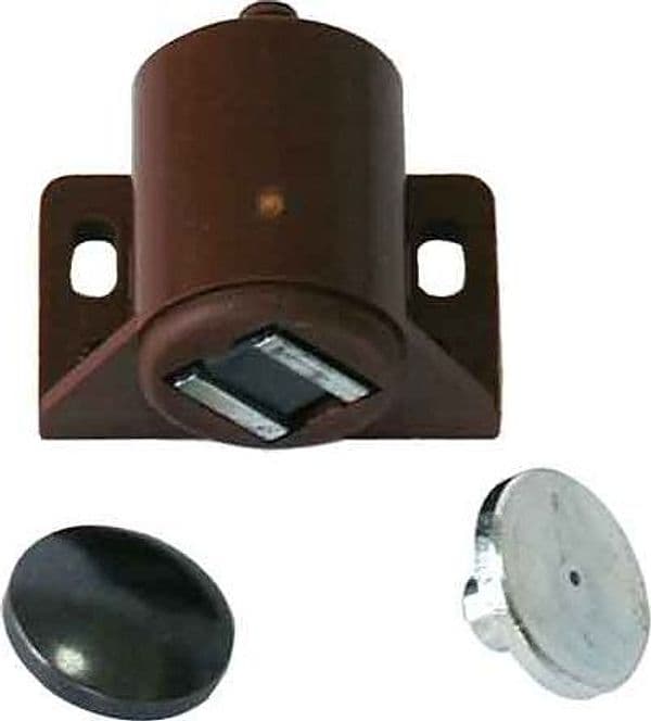 Chiusura Magnetica per Vetri 30 x 30 mm Marrone 100 Pezzi - 2