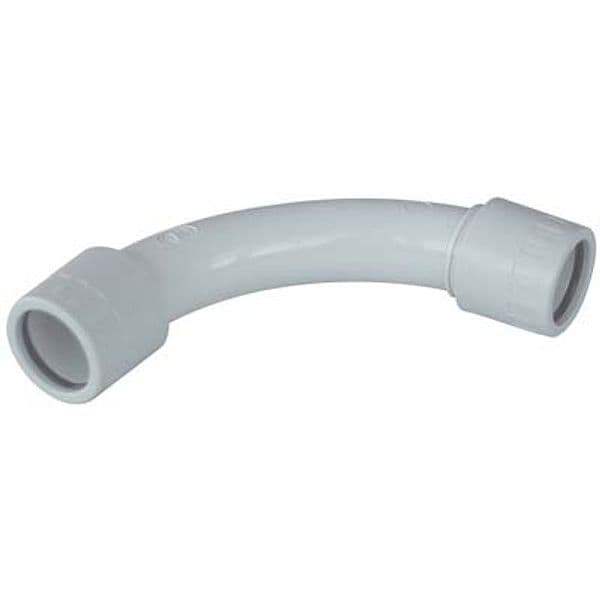 Curva 90 ° IP65 per Tubo Rigido PVC Grigio 16 mm 50 Pezzi - 2