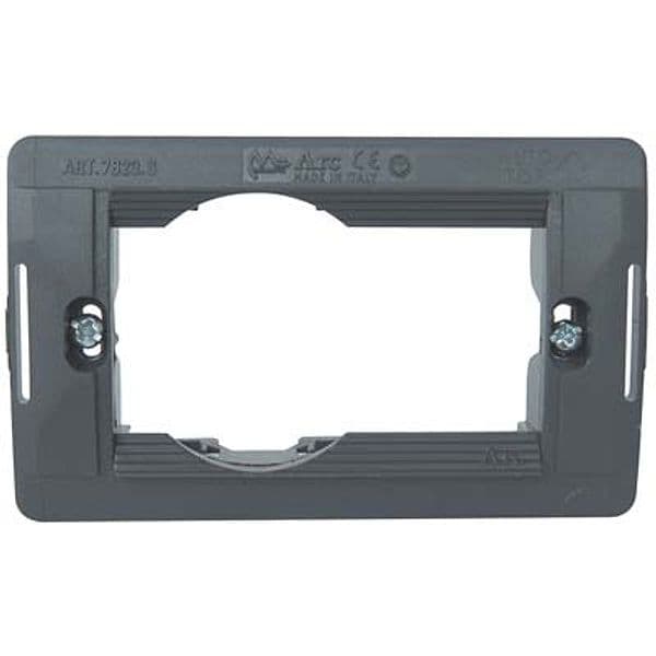 Supporto Frutti Arc Marlanvil Pc Nero Posti 1 con Schuko 10 Pezzi